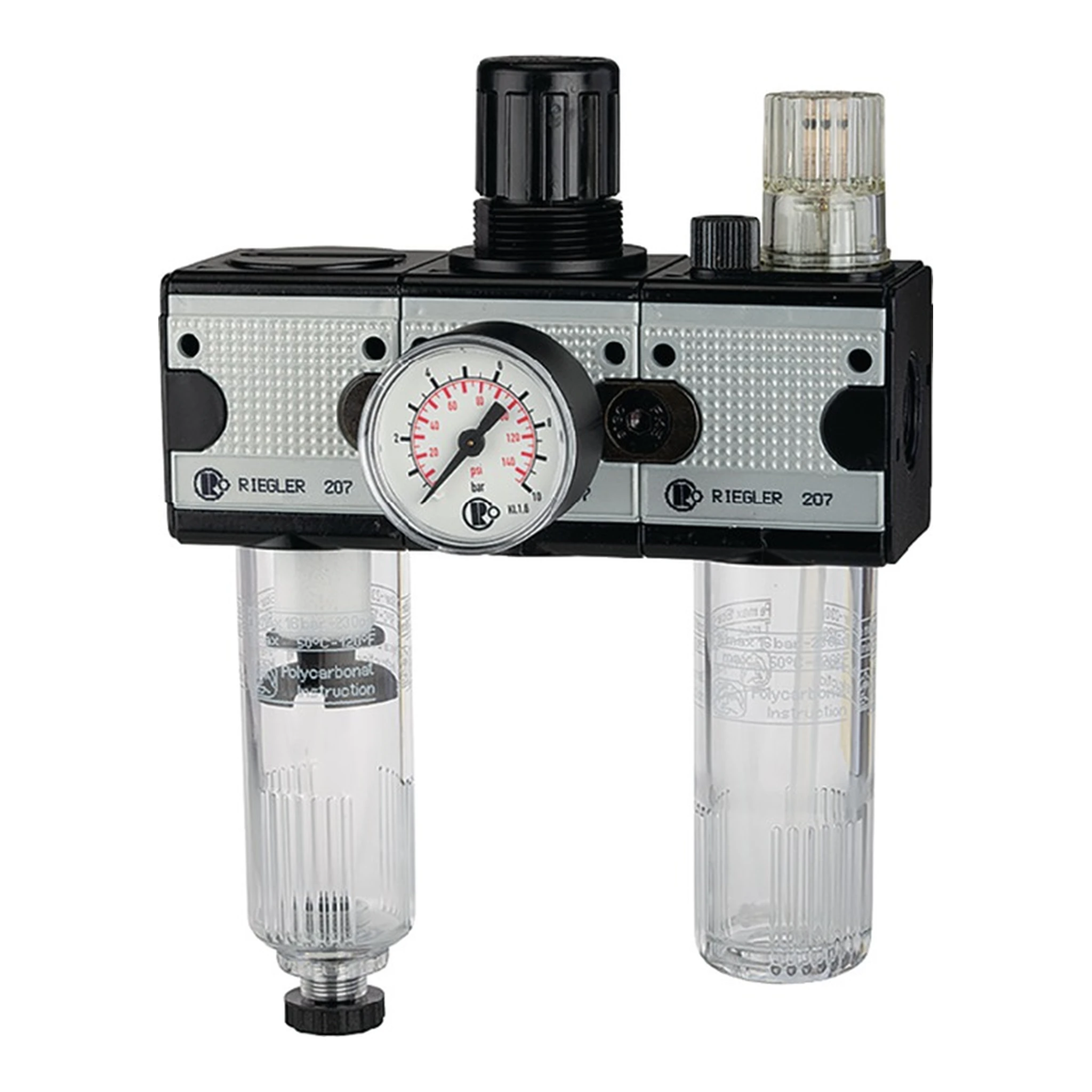 RIEGLER | Wartungseinheit MULTIFIX | Gewinde G 1/2 ″ halbautomatisch BG II