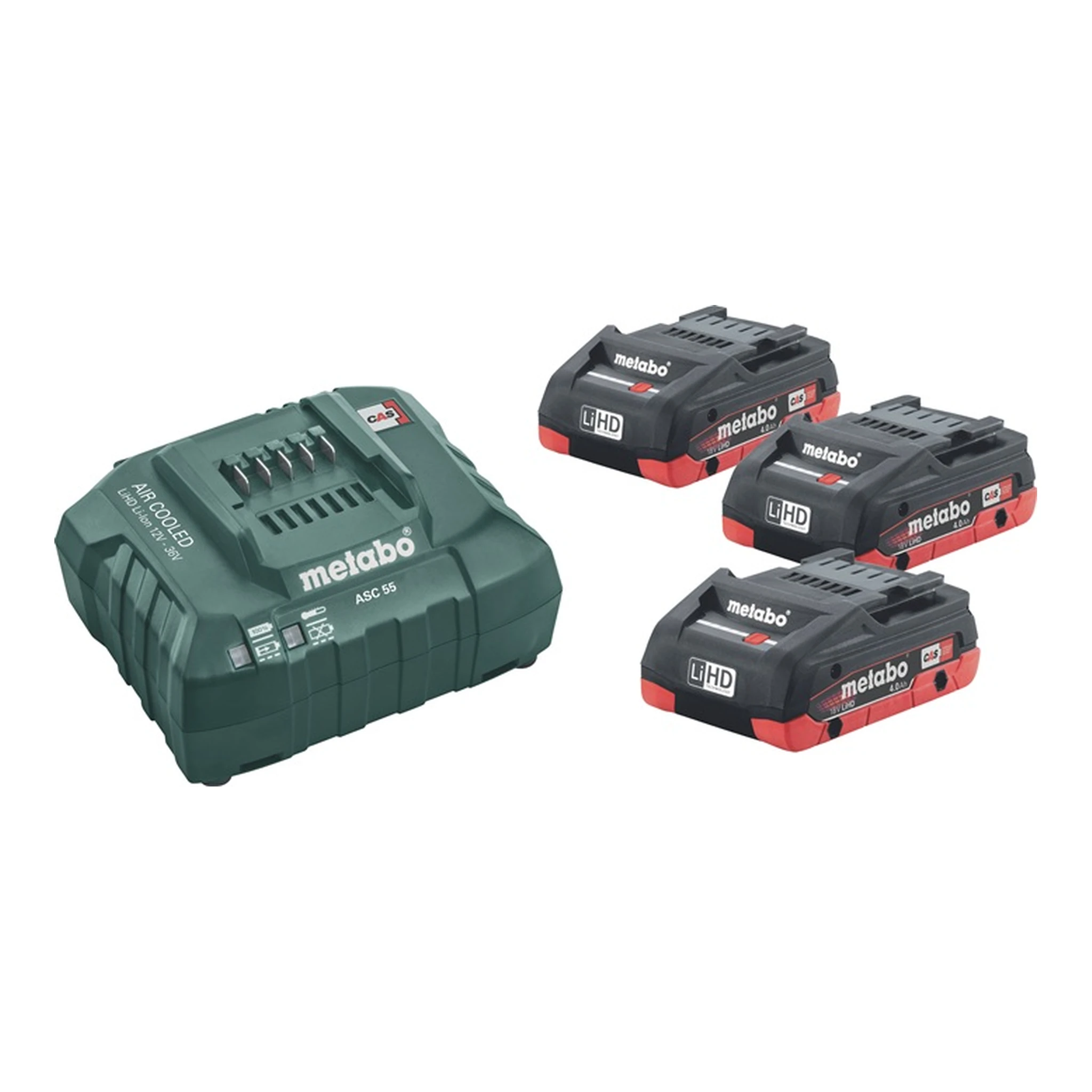 METABO | Akku-Set Basic 4,0 LiHD | 18 V 3 x 4 (LiHD) Ah