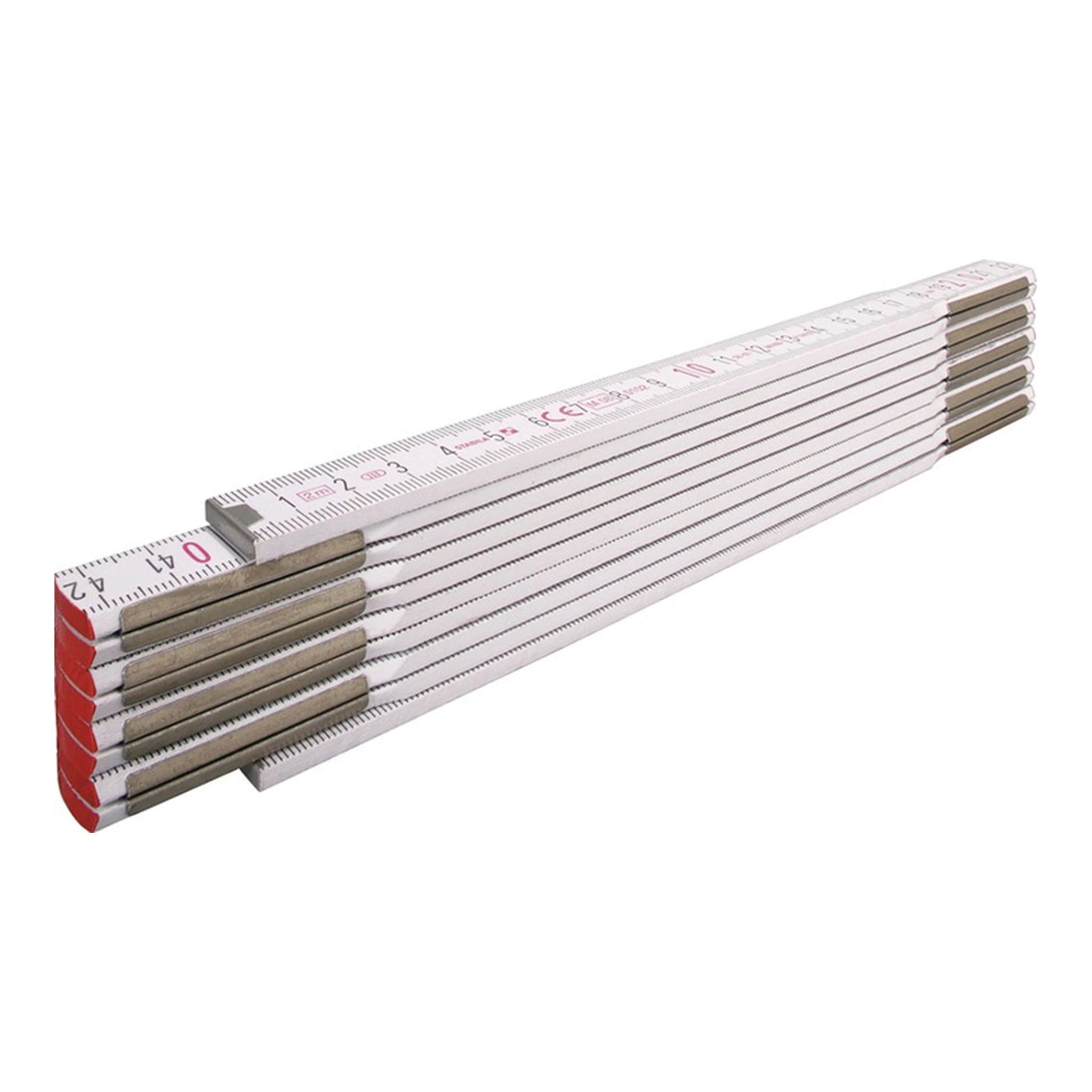 STABILA | Gliedermaßstab 1607 | Länge 2 m Breite 1,70 cm mm/cm EG III