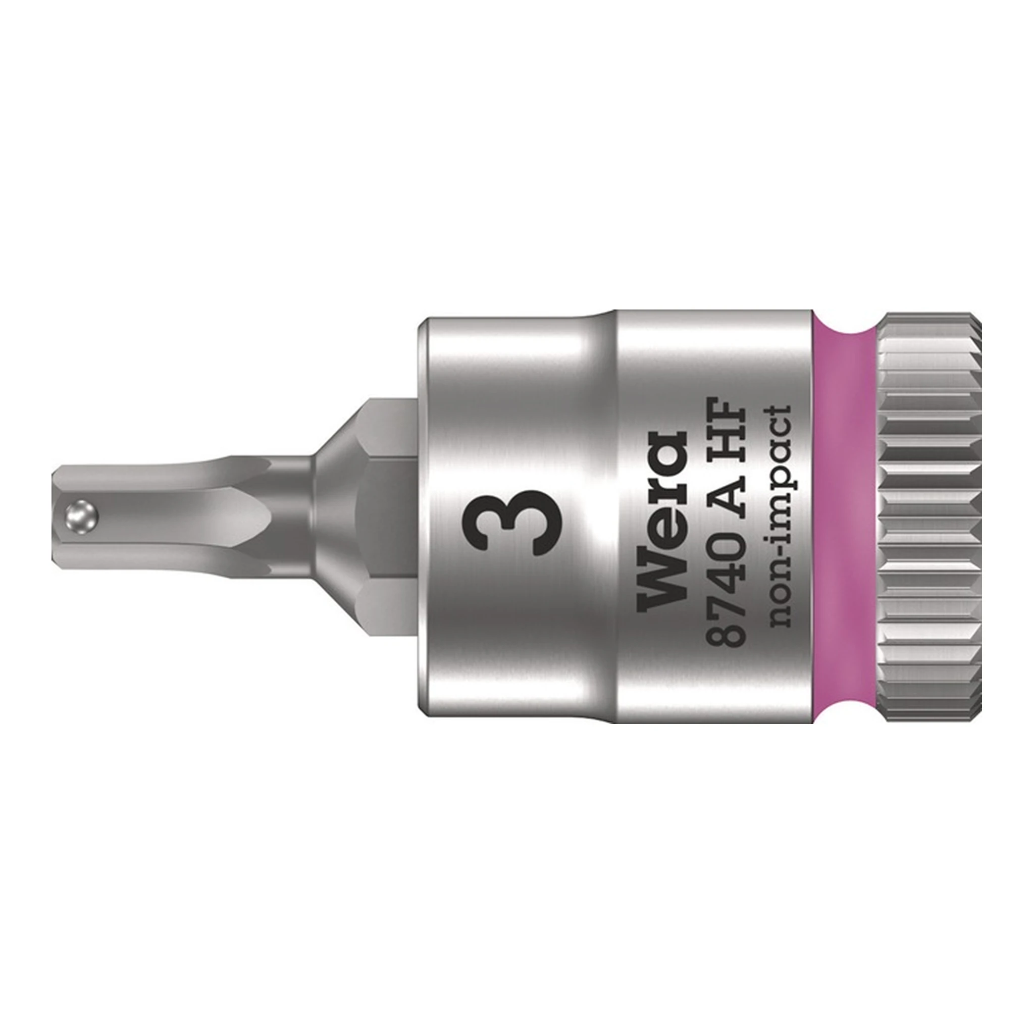 WERA | Steckschlüsseleinsatz 8740 A HF | 1/4 ″ Schlüsselweite 3 mm
