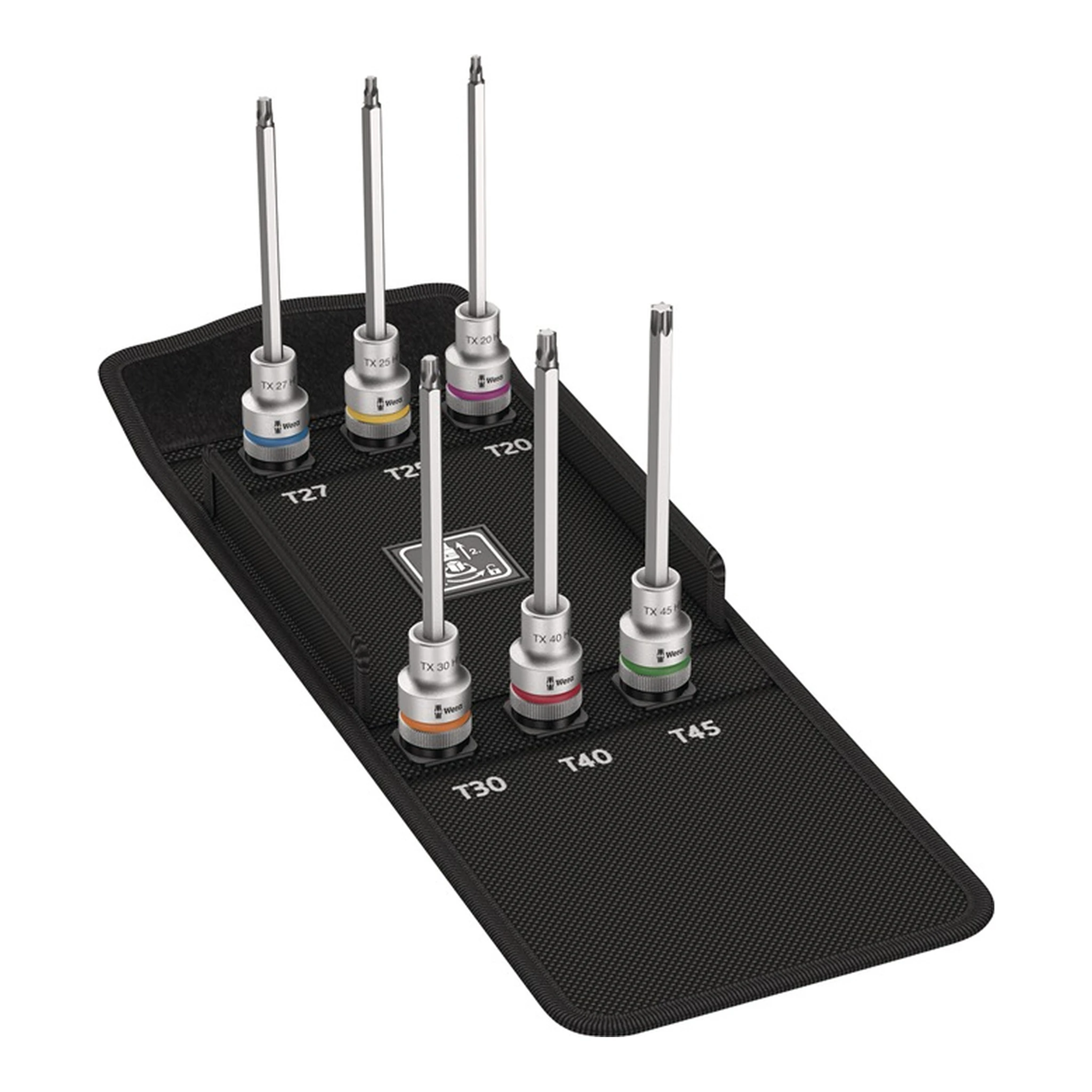 WERA | Steckschlüssel-Satz 8767 C TORX® HF2 | 6-teilig 1/2 ″