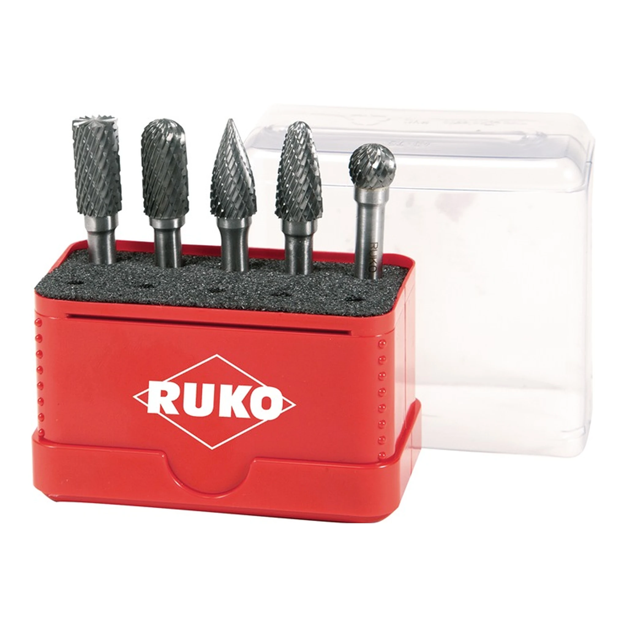 RUKO | Frässtift-Satz | Schaft-Ø 6 mm 5 teilig HM ZYA-ST/WRC/SPG/RBF/KUD
