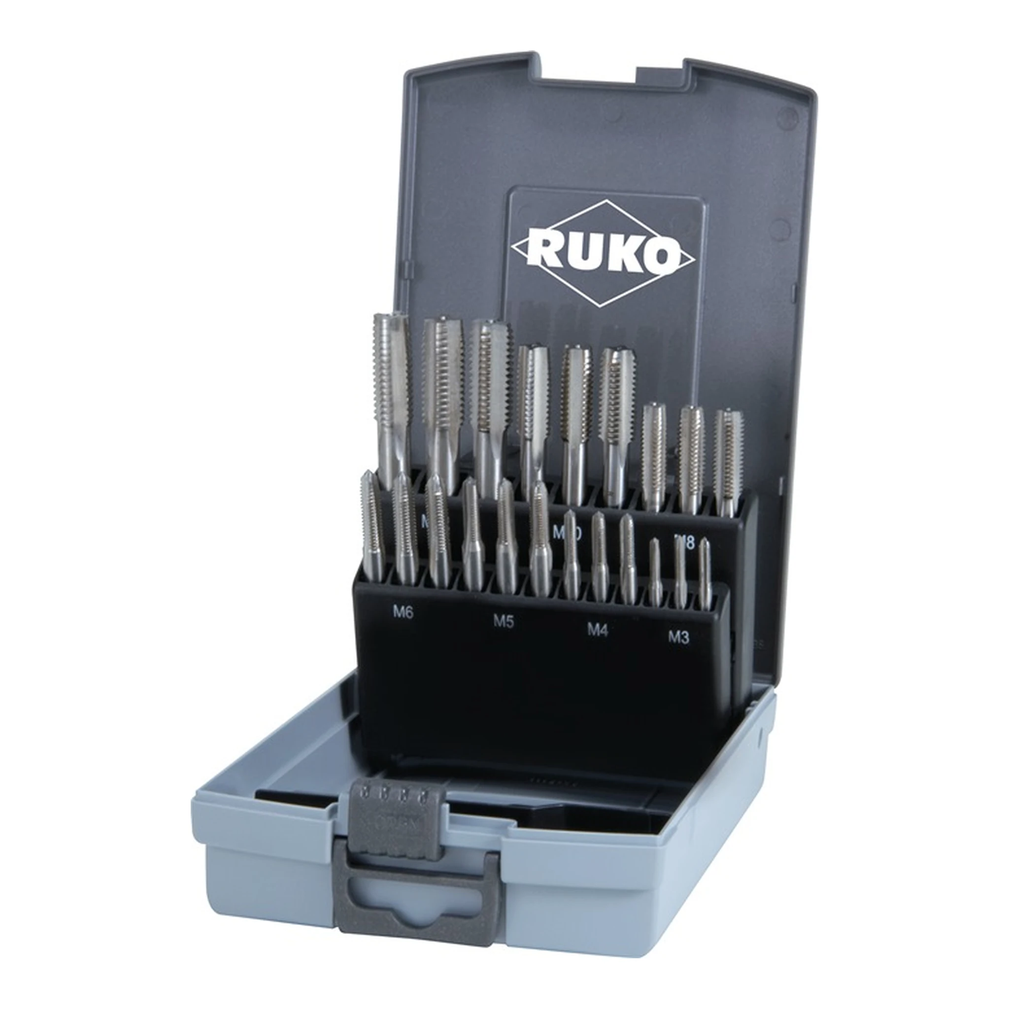 RUKO | Handgewindebohrer-Satz DIN 352 | M3-M12 21-teilig HSS