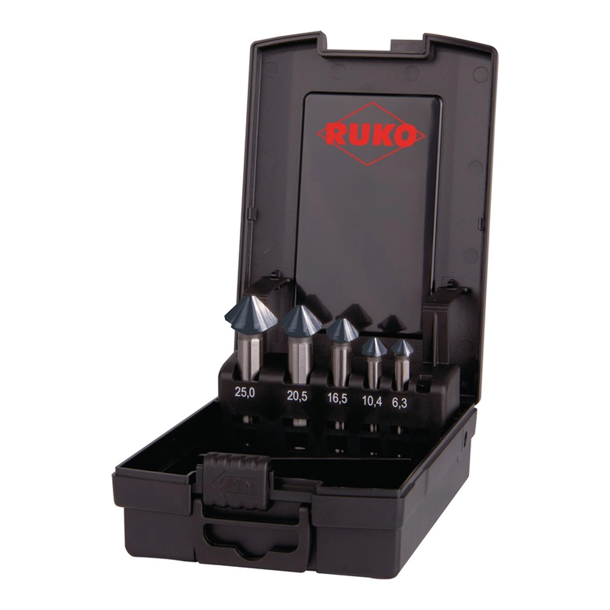 RUKO | Kegelsenker-Satz DIN 335 90 ° ULTIMATECUT | 6,3-25,0 mm HSSE-Co 5 RUnaTEC 5-teilig
