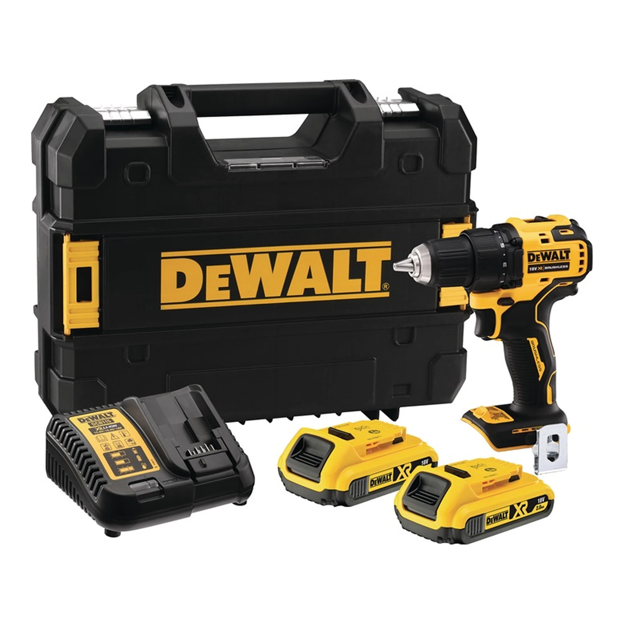 DEWALT | Akku-Bohrschrauber DCD708D2T | 18 V 2 Ah 1,5-13 mm