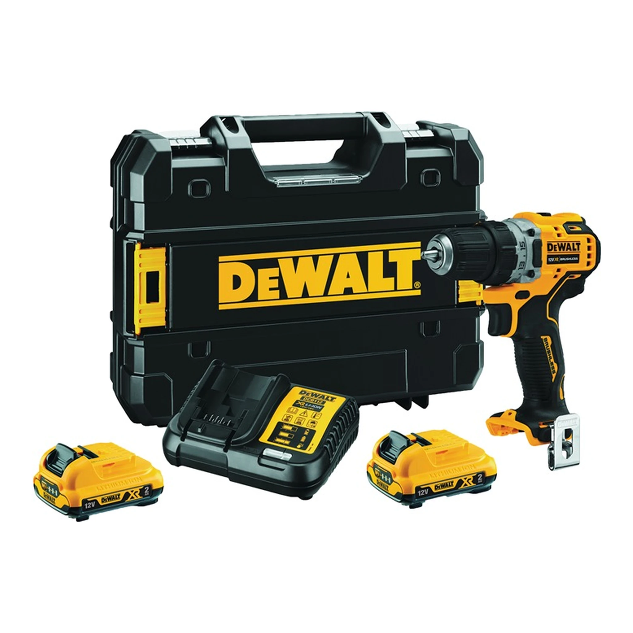 DEWALT | Akku-Bohrschrauber DCD701D2 | 12 V 2 Ah 1,5-10 mm