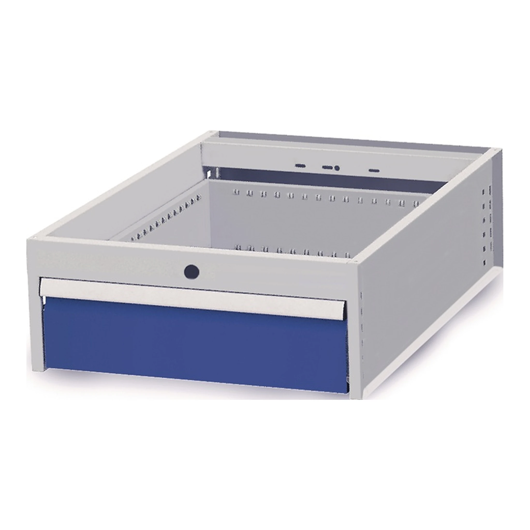 BEDRUNKA+HIRTH | Hängeschublade | B541xT736xH208mm signalblau, RAL 5005 Vollauszug