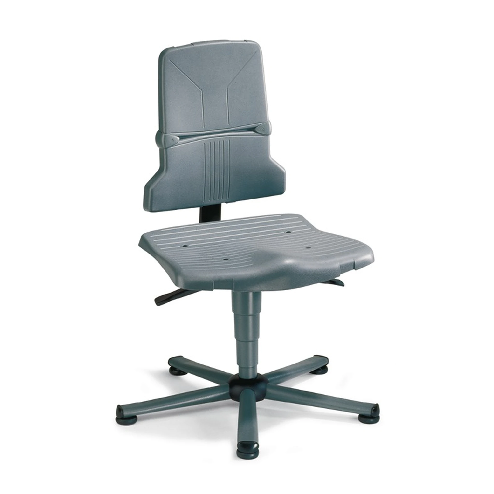 BIMOS | Arbeitsdrehstuhl Sintec A | Bodengleiter Polypropylen grau