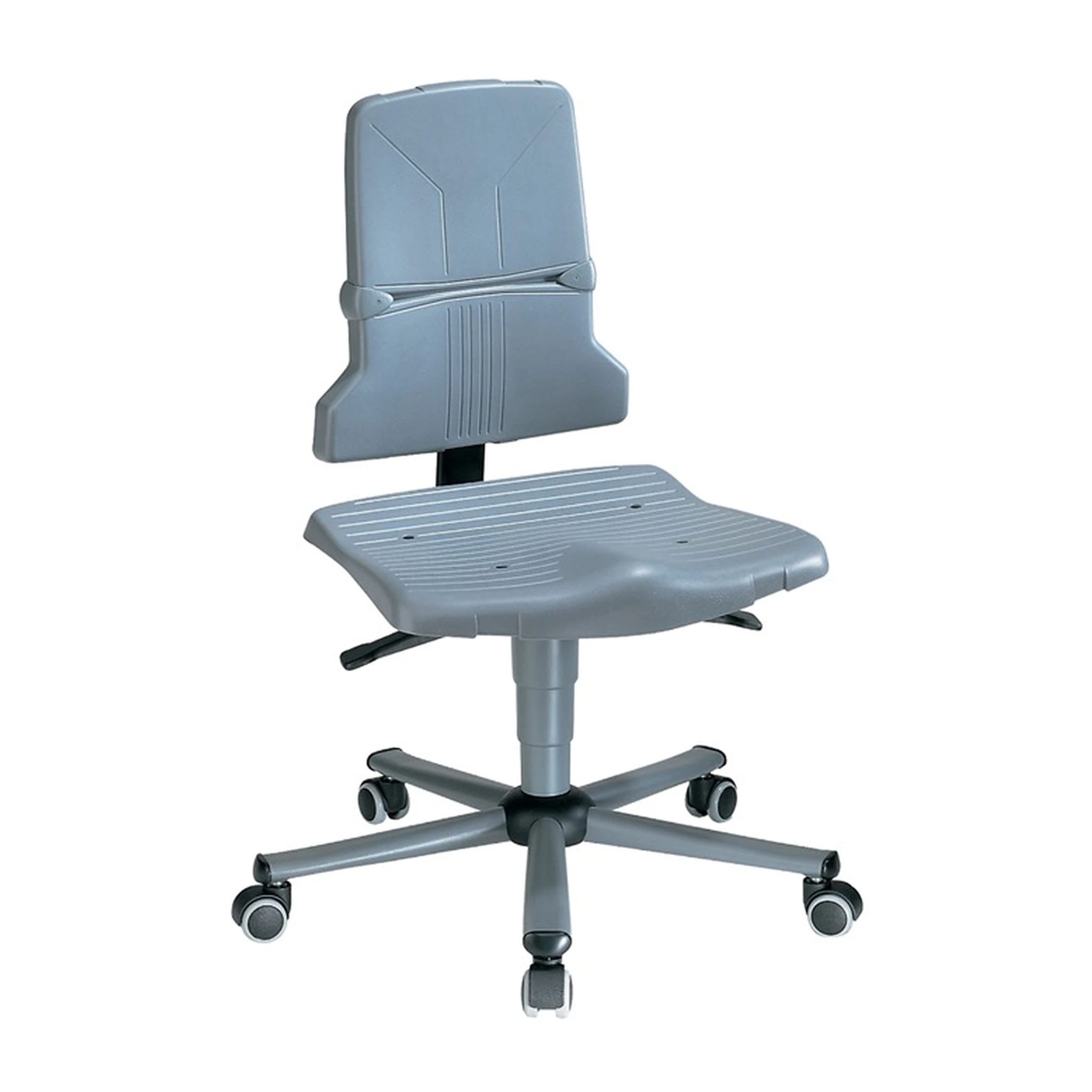 BIMOS | Arbeitsdrehstuhl Sintec A | Rollen Polypropylen grau