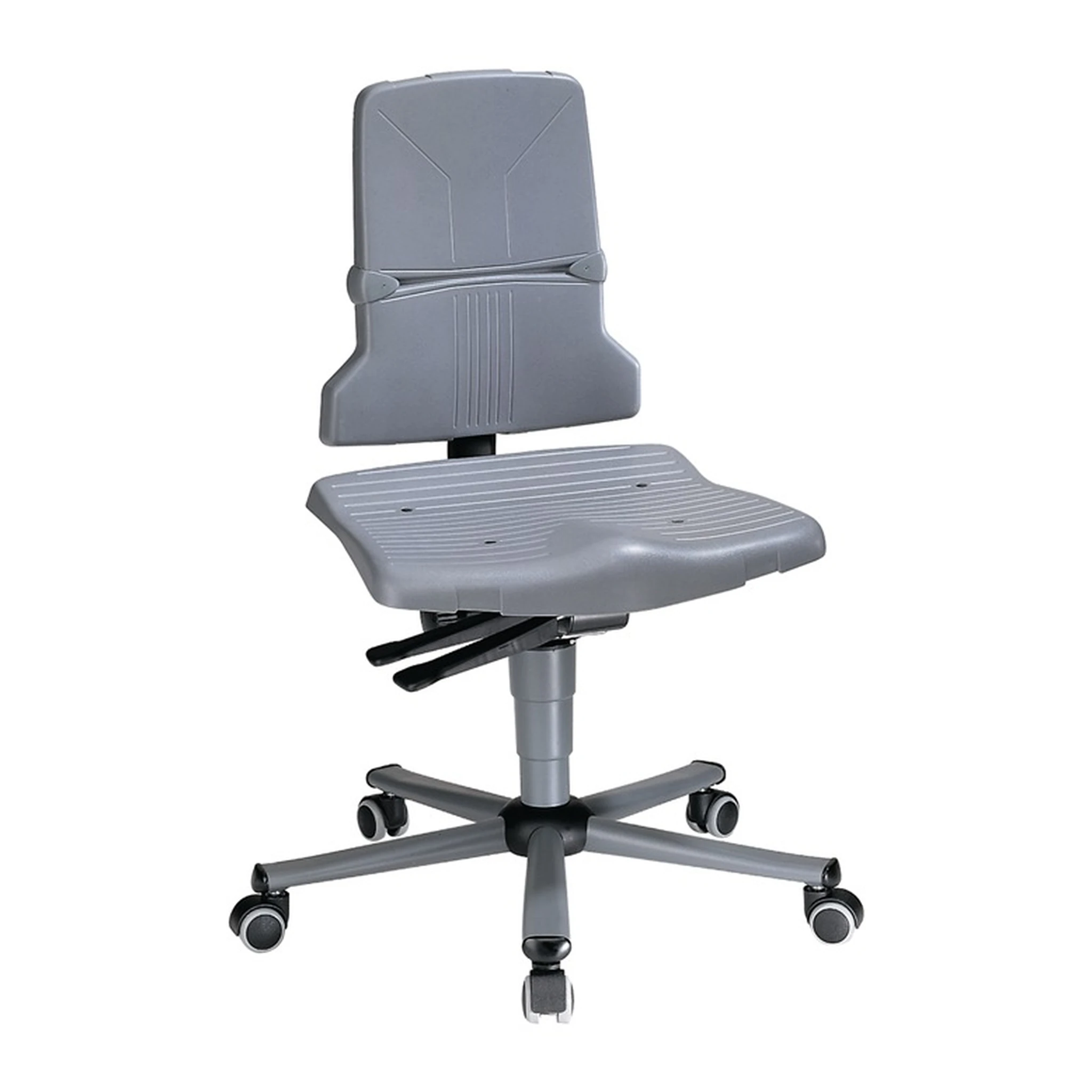 BIMOS | Arbeitsdrehstuhl Sintec C | Rollen Polypropylen grau