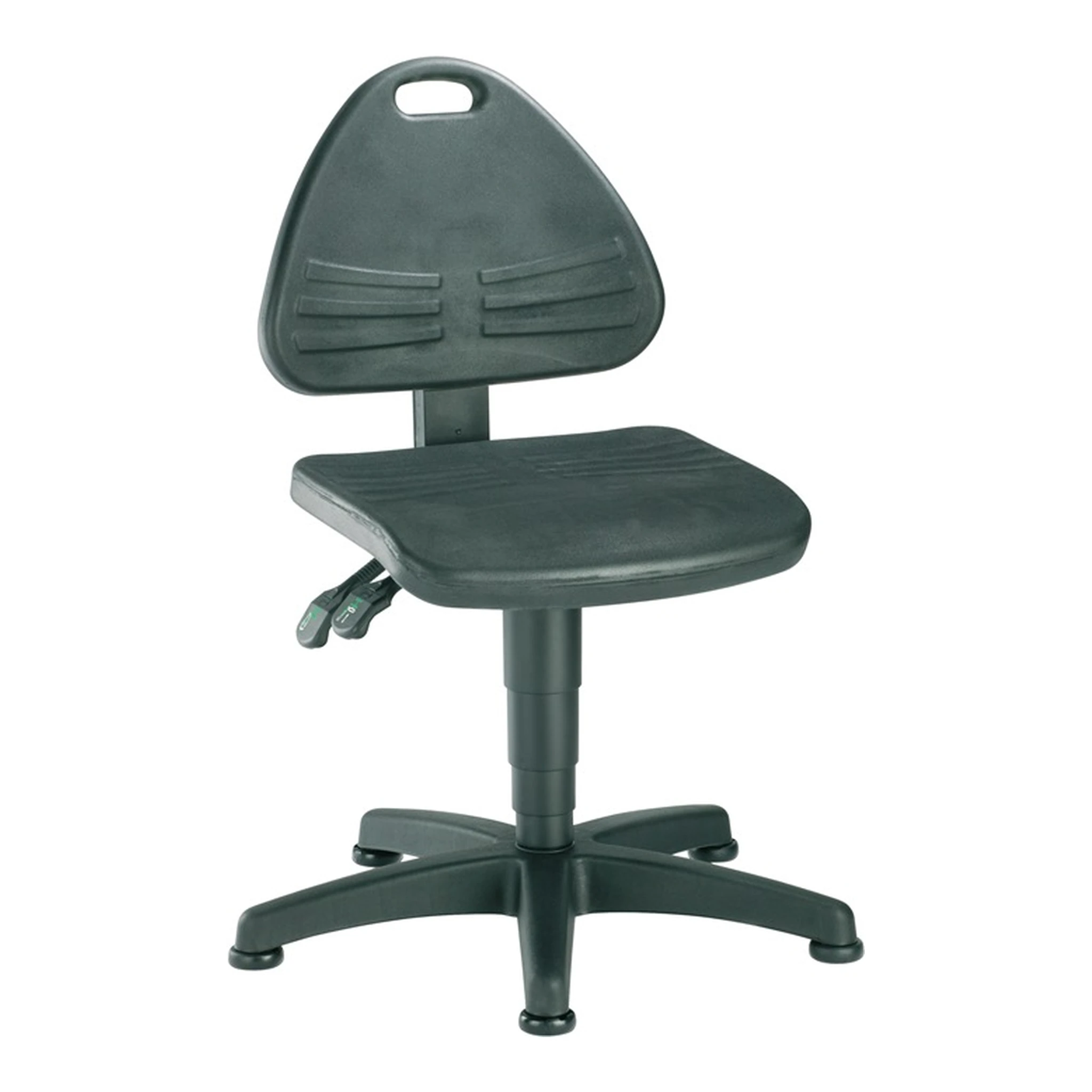 BIMOS | Arbeitsdrehstuhl ISITEC | Bodengleiter Integralschaum schwarz