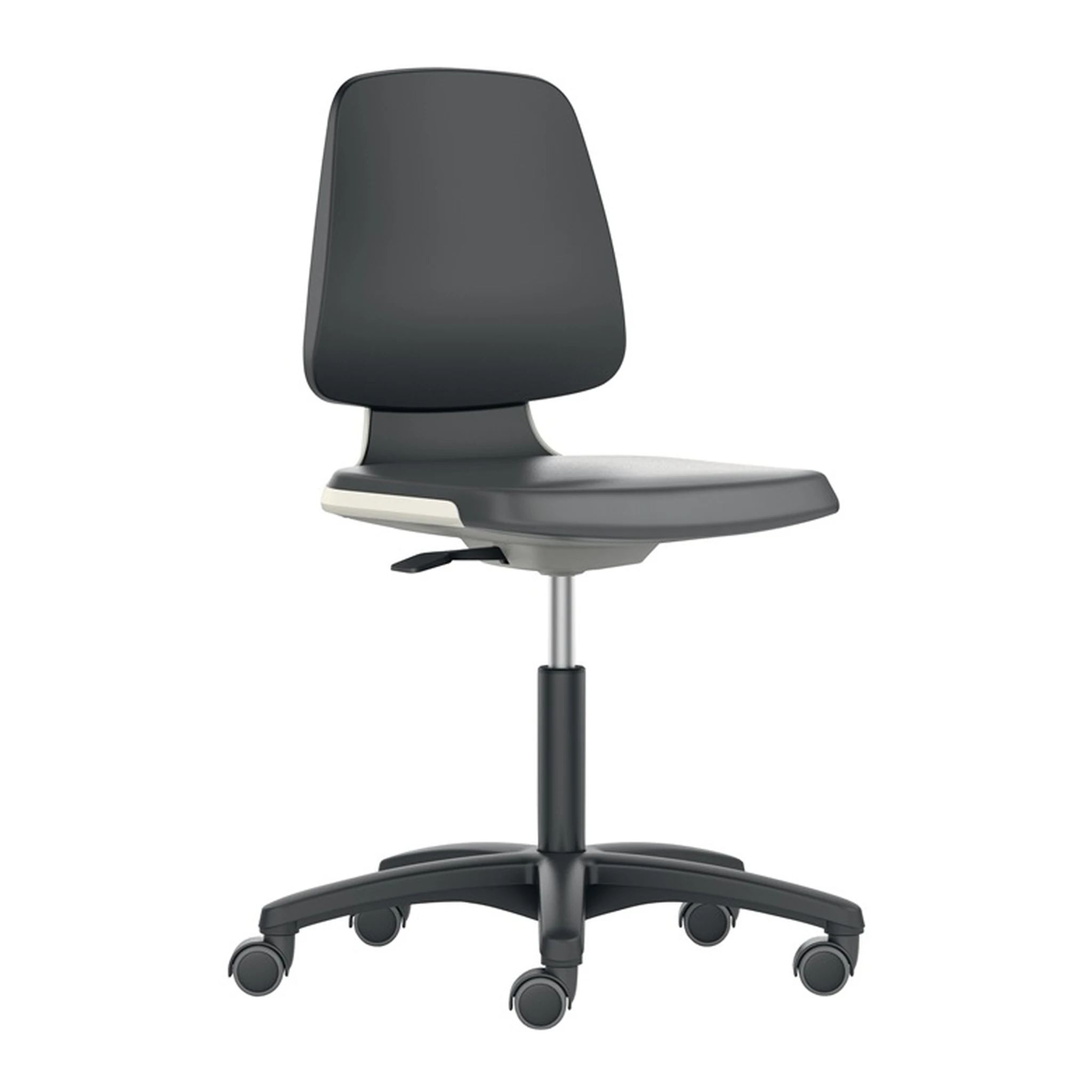 BIMOS | Arbeitsdrehstuhl Labsit | Rollen Sitzschale anthrazit Supertec-Gewebe schwarz