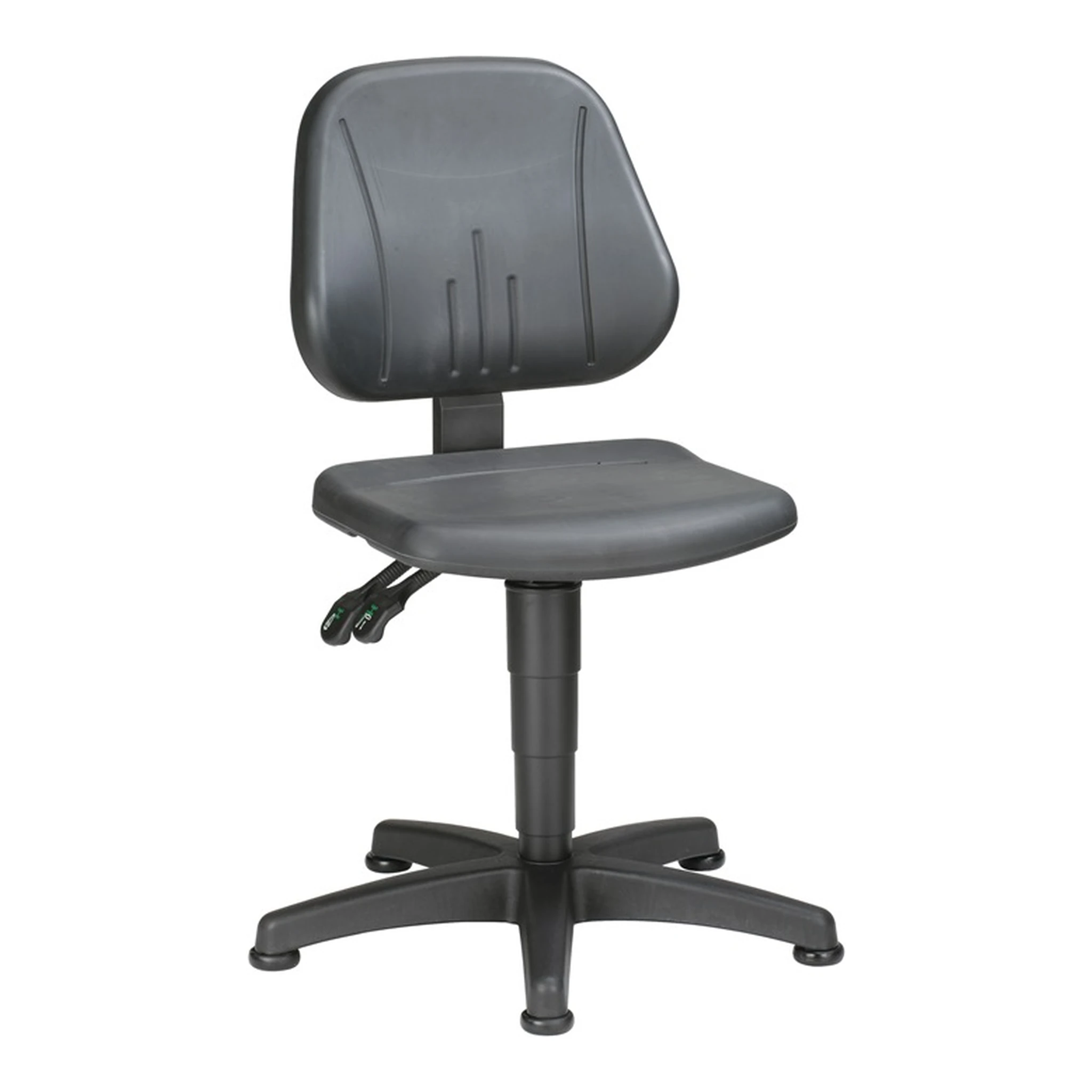 BIMOS | Arbeitsdrehstuhl Unitec | Bodengleiter Integralschaum schwarz