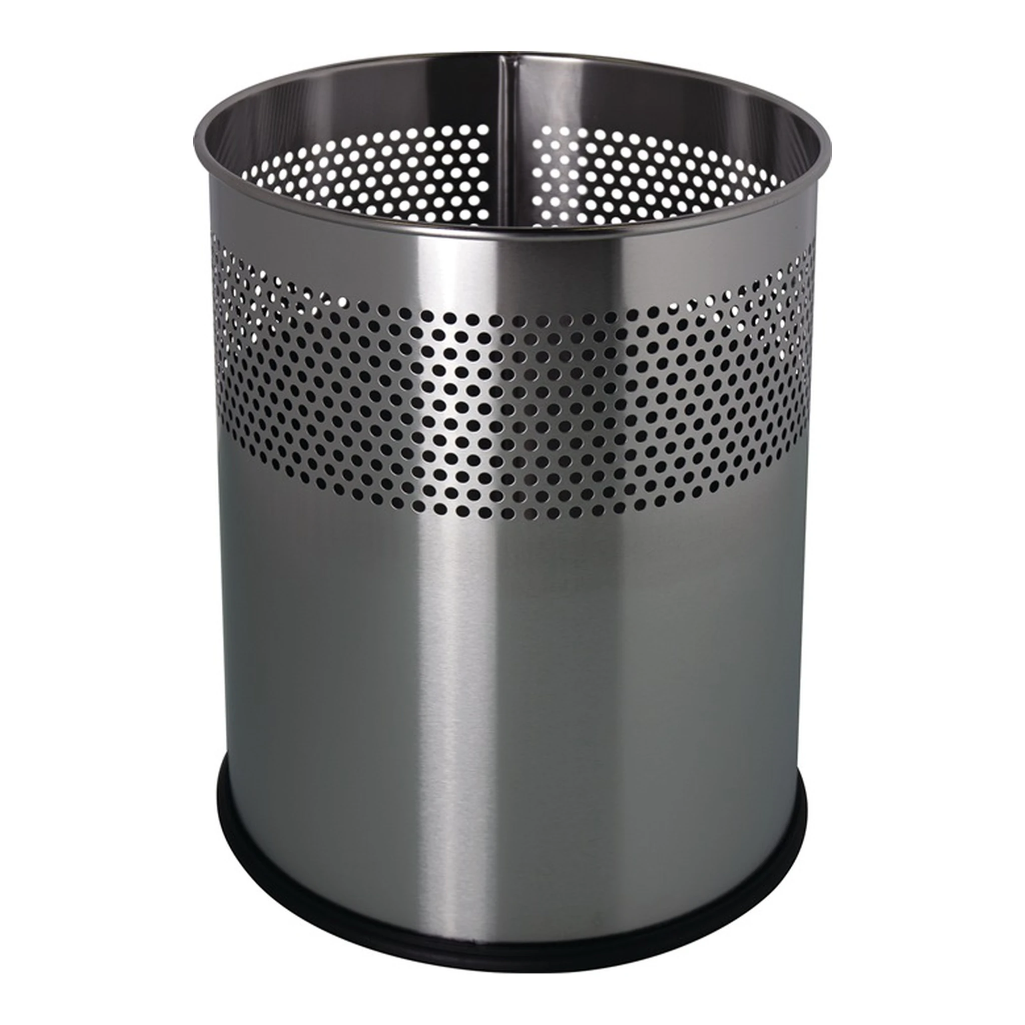 HELIT | Papierkorb | 15 l H321xØ255 mm rund Edelstahl