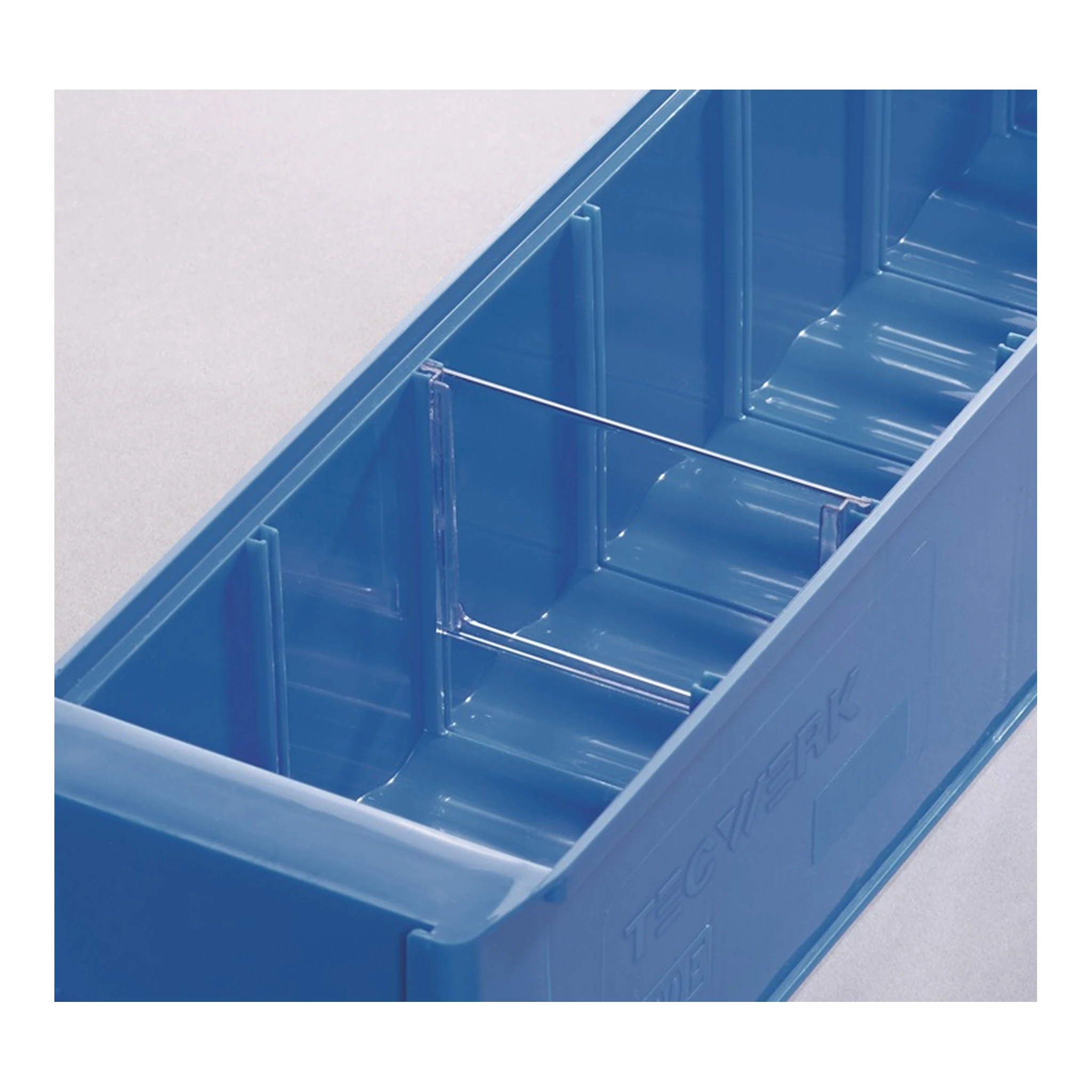 TECWERK | Trennwand | für Regalkasten B. 183 mm Styrolux transparent