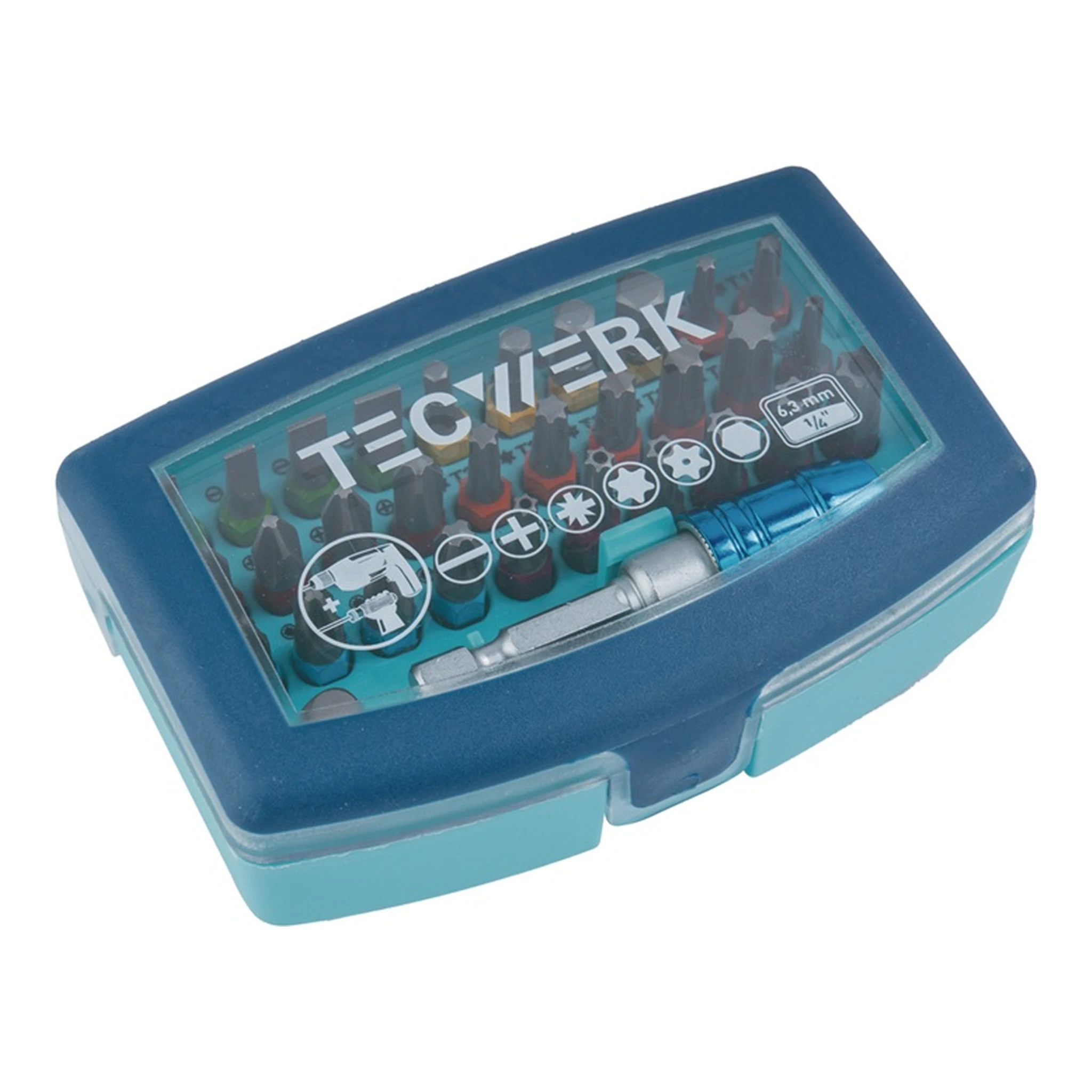 TECWERK | Bitsortiment | 32-teilig Schlitz/PH/PZD/TX/TX-BO/6Kt. – Bild 2