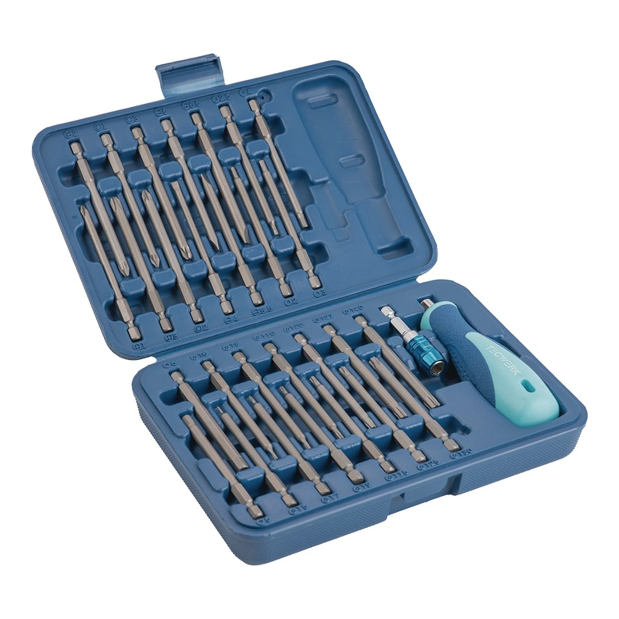 TECWERK | Bitsortiment | 30-teilig Schlitz/PH/PZD/TX-BO/6Kt. – Bild 3