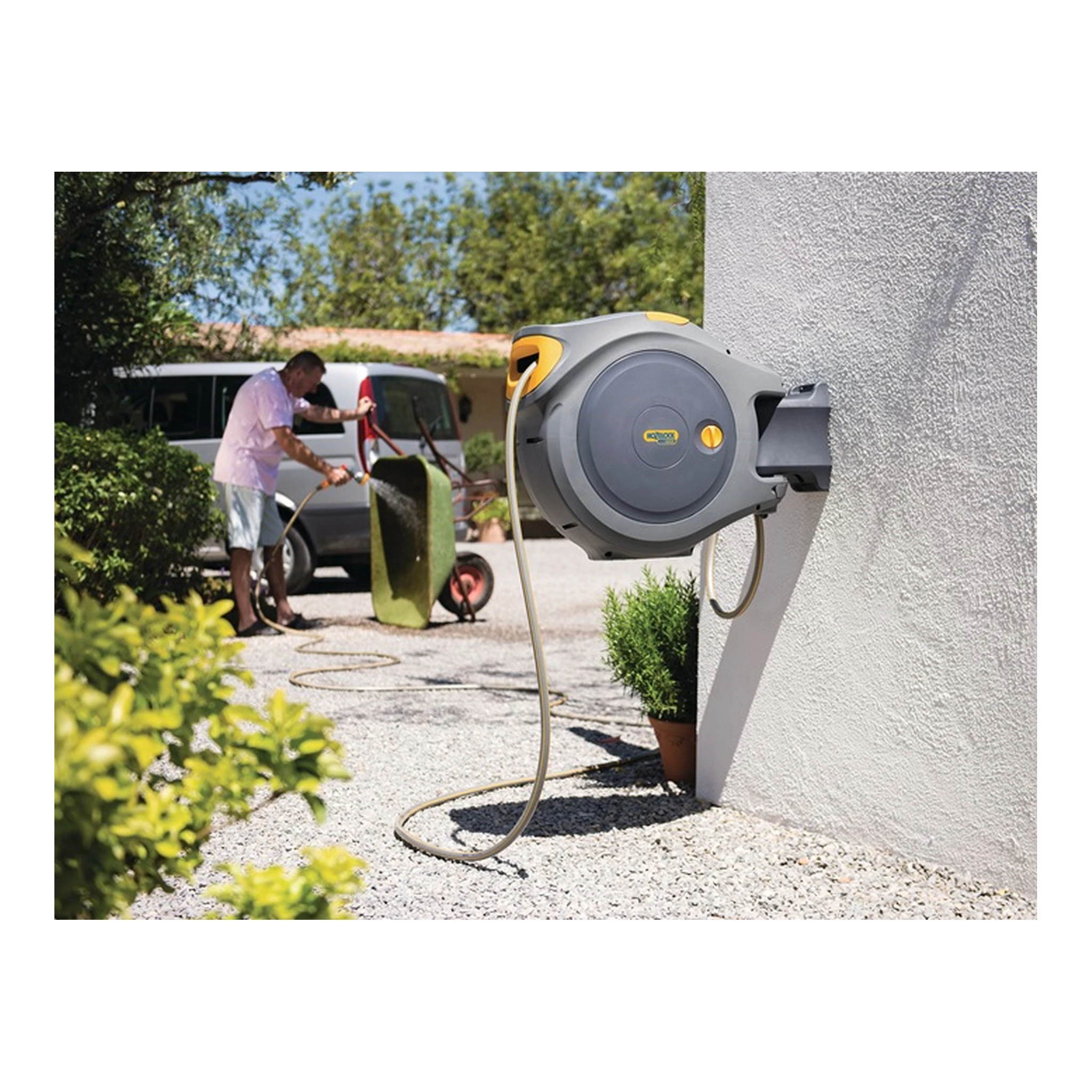 HOZELOCK | Wandschlauchhalter Auto Reel 30 Flowmax | Breite 65,5 cm – Bild 2