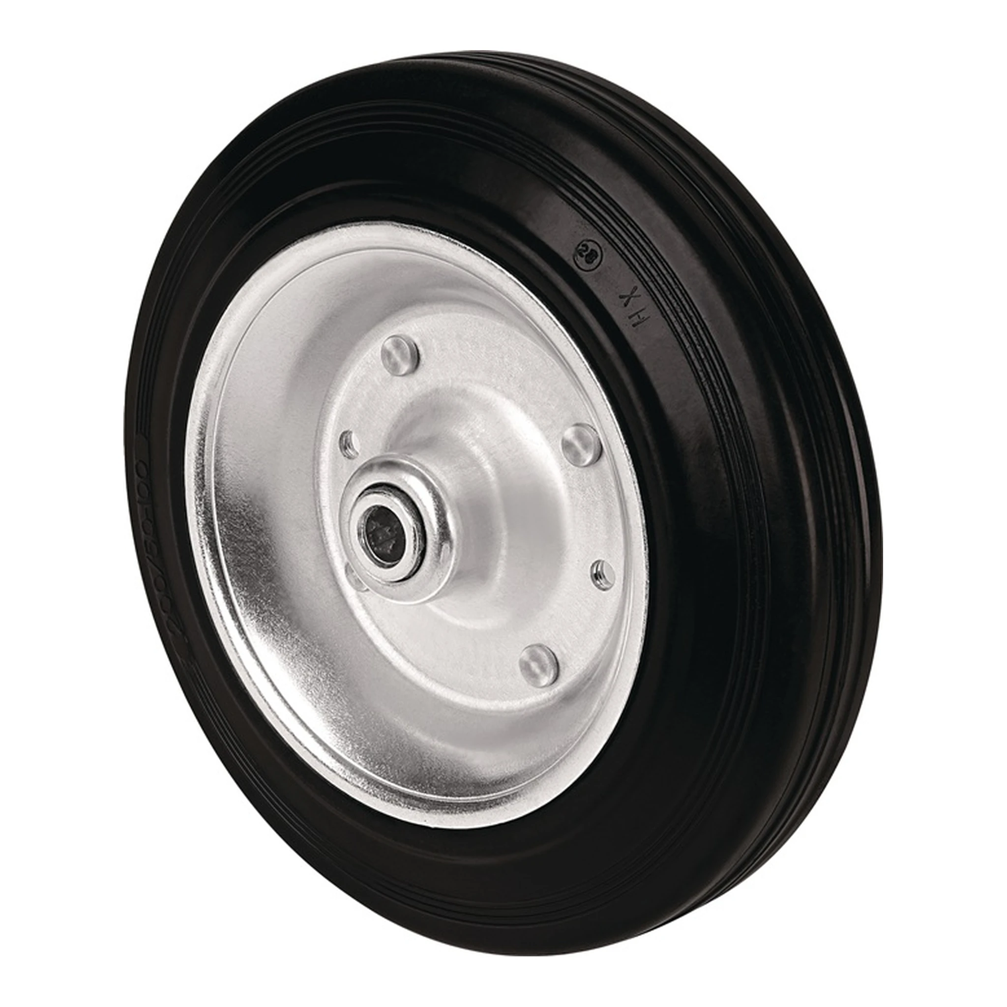 TECWERK | Ersatzrad | Rad-Ø 100 mm Tragfähigkeit 75 kg Vollgummi schwarz