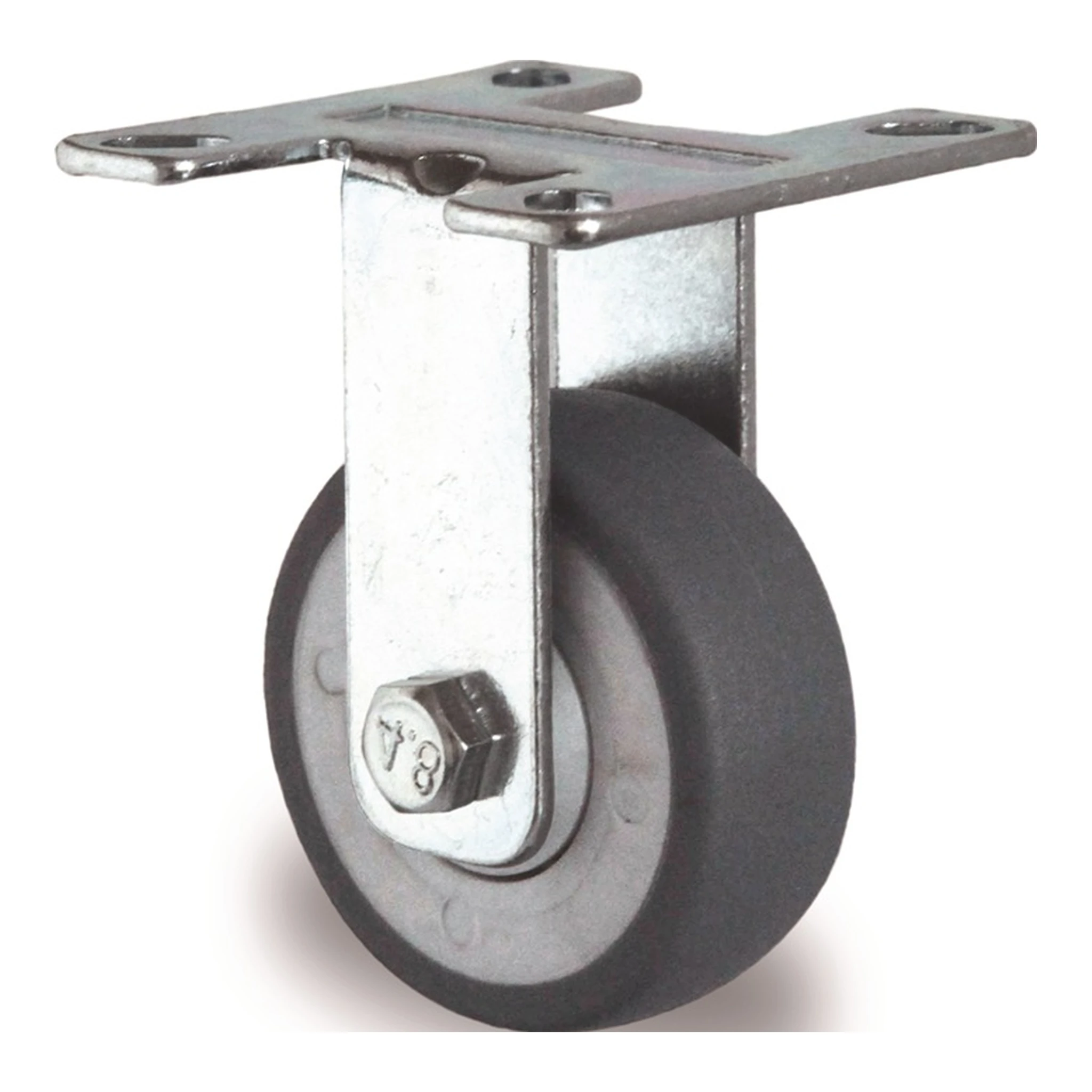 TECWERK | Bockrolle | 100 mm 100 kg Vollgummi Kugellager