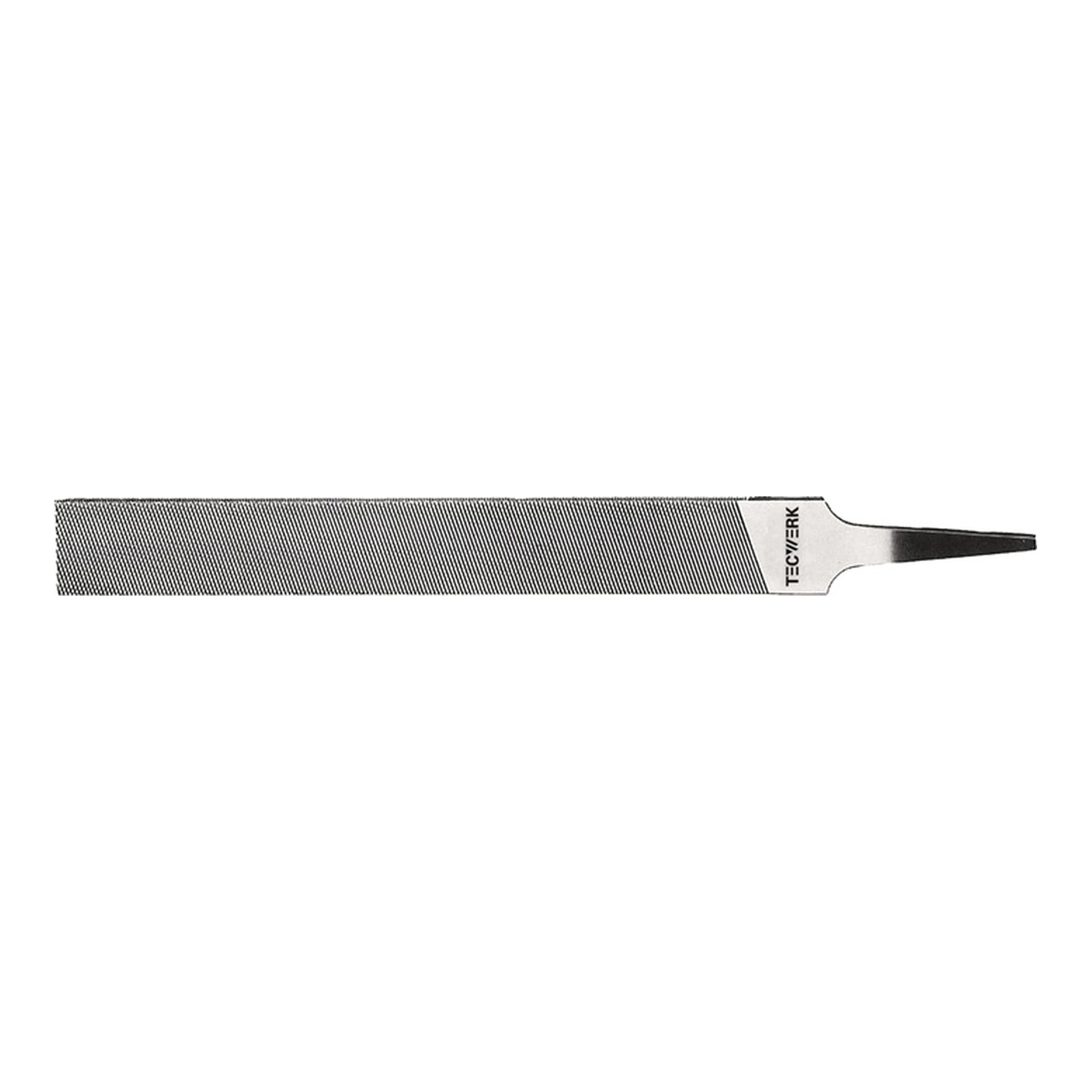TECWERK | Werkstattfeile DIN 7261 | Länge 150 mm Querschnitt 16 x 4 mm Hieb 1 Flachstumpf