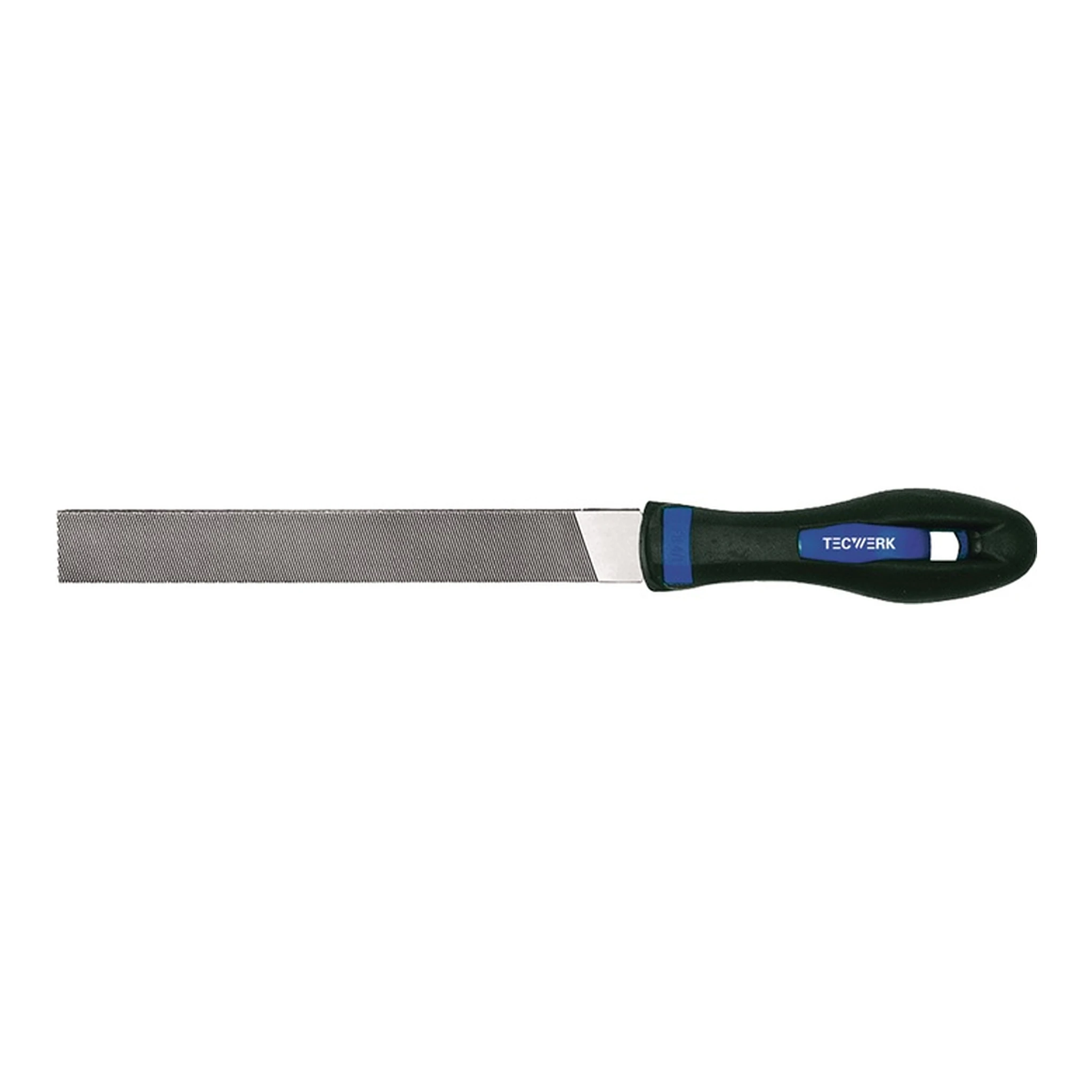 TECWERK | Werkstattfeile DIN 7261 | Länge 150 mm Querschnitt 16 x 4 mm Hieb 2 Flachstumpf