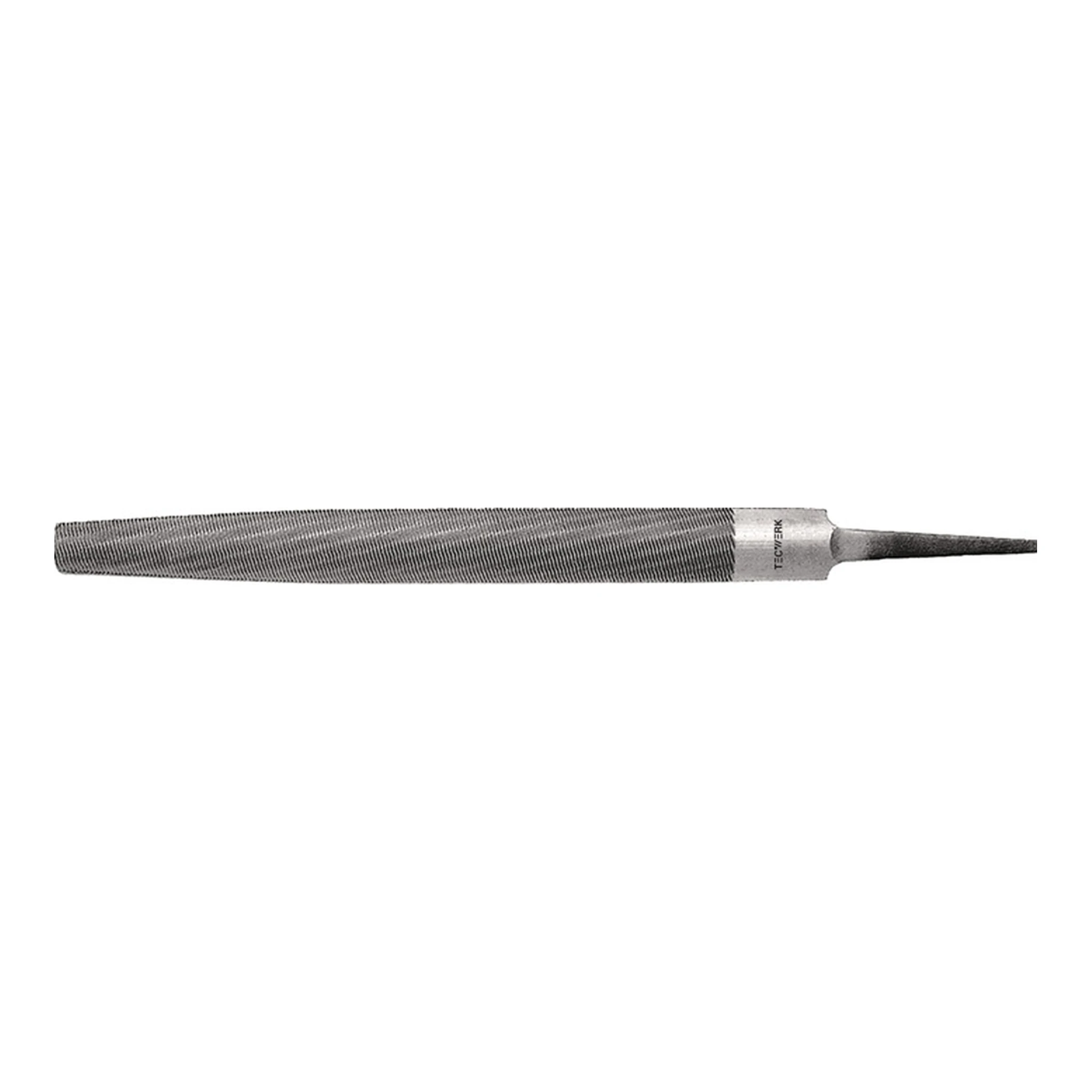 TECWERK | Werkstattfeile DIN 7261 | Länge 150 mm Querschnitt 16 x 4,5 mm Hieb 1 Halbrund
