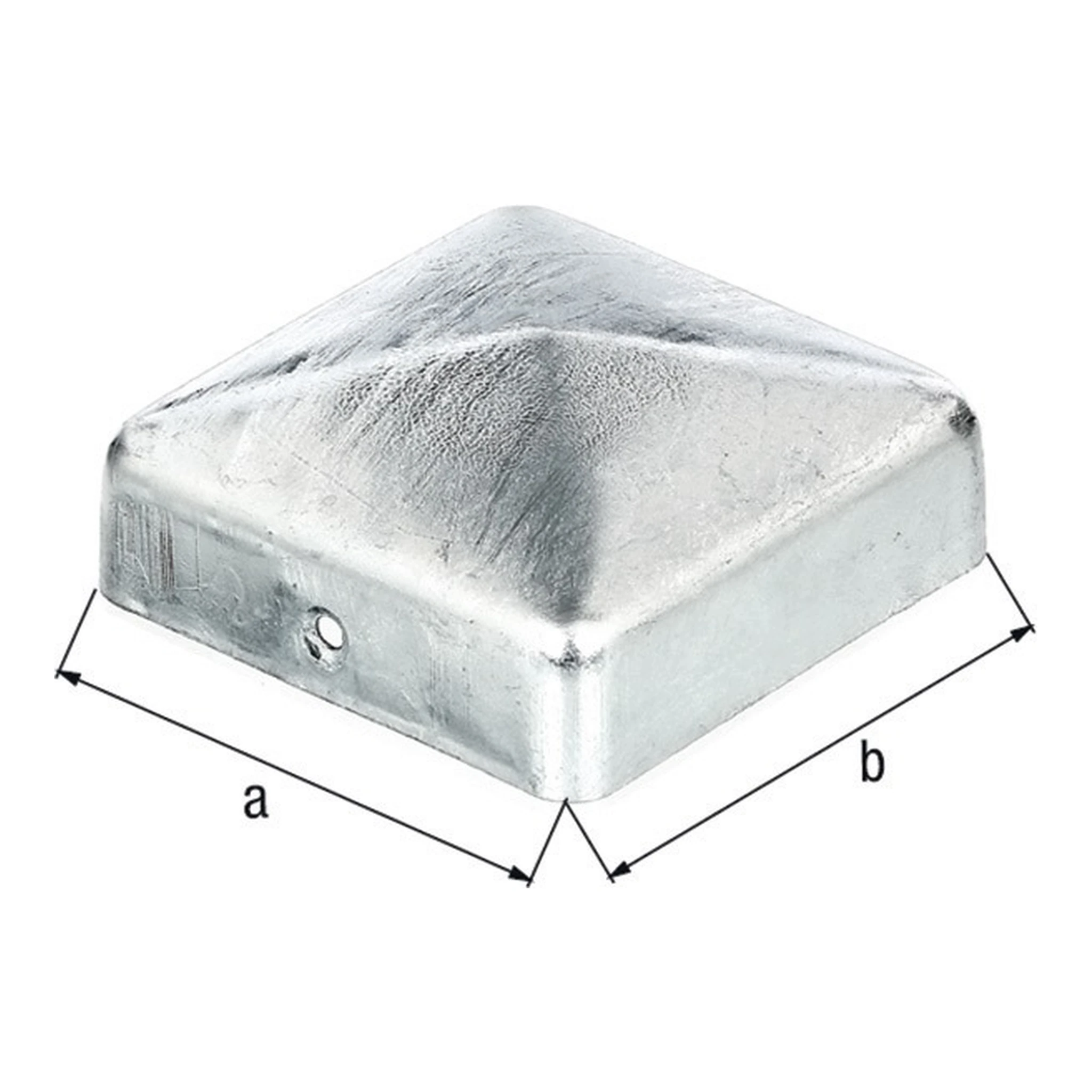 GAH | Pfostenkappe | 90x90mm eckig flache Form