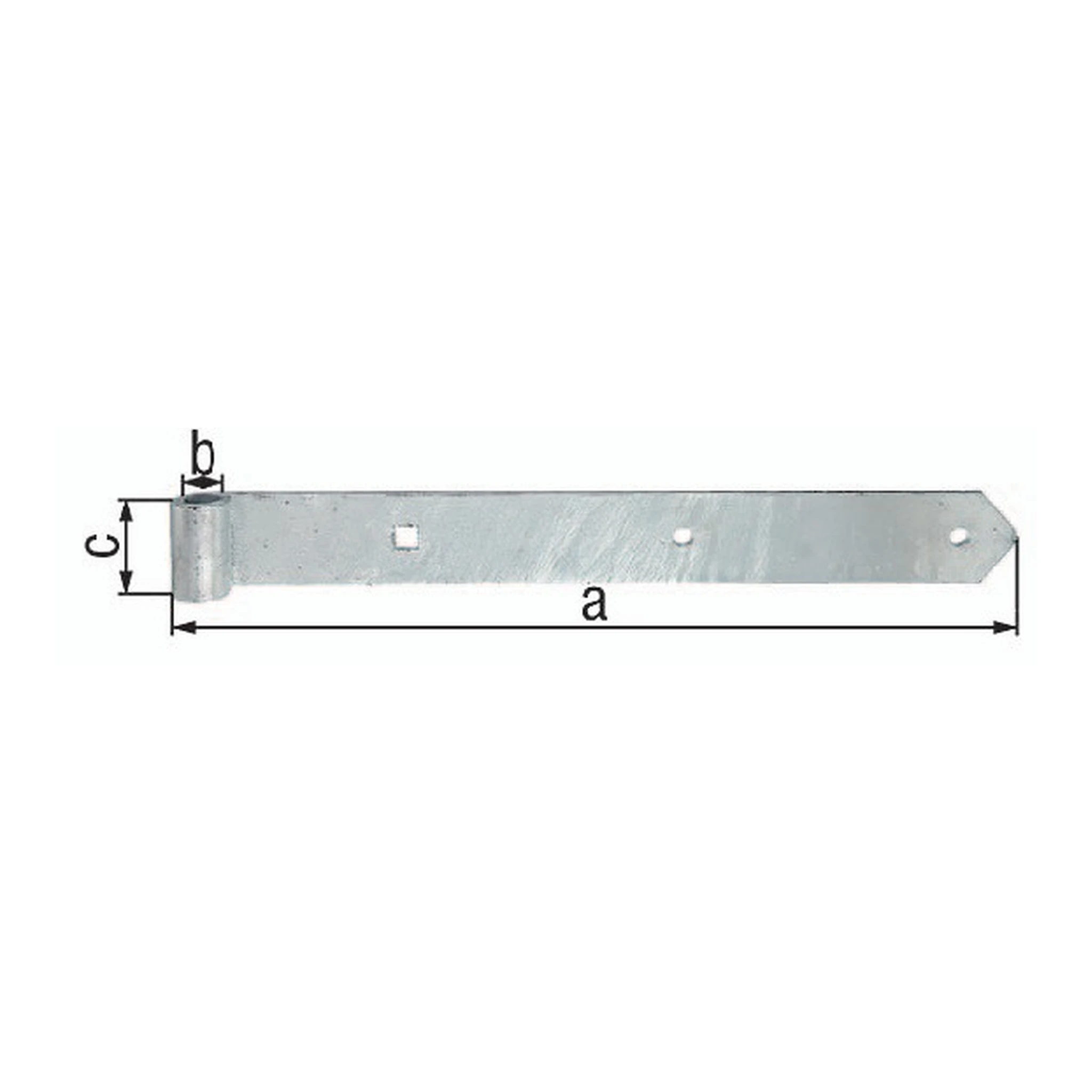 GAH | Ladenband Breite 40 mm | Länge 600 x 40 mm Stärke 4 mm Edelstahl