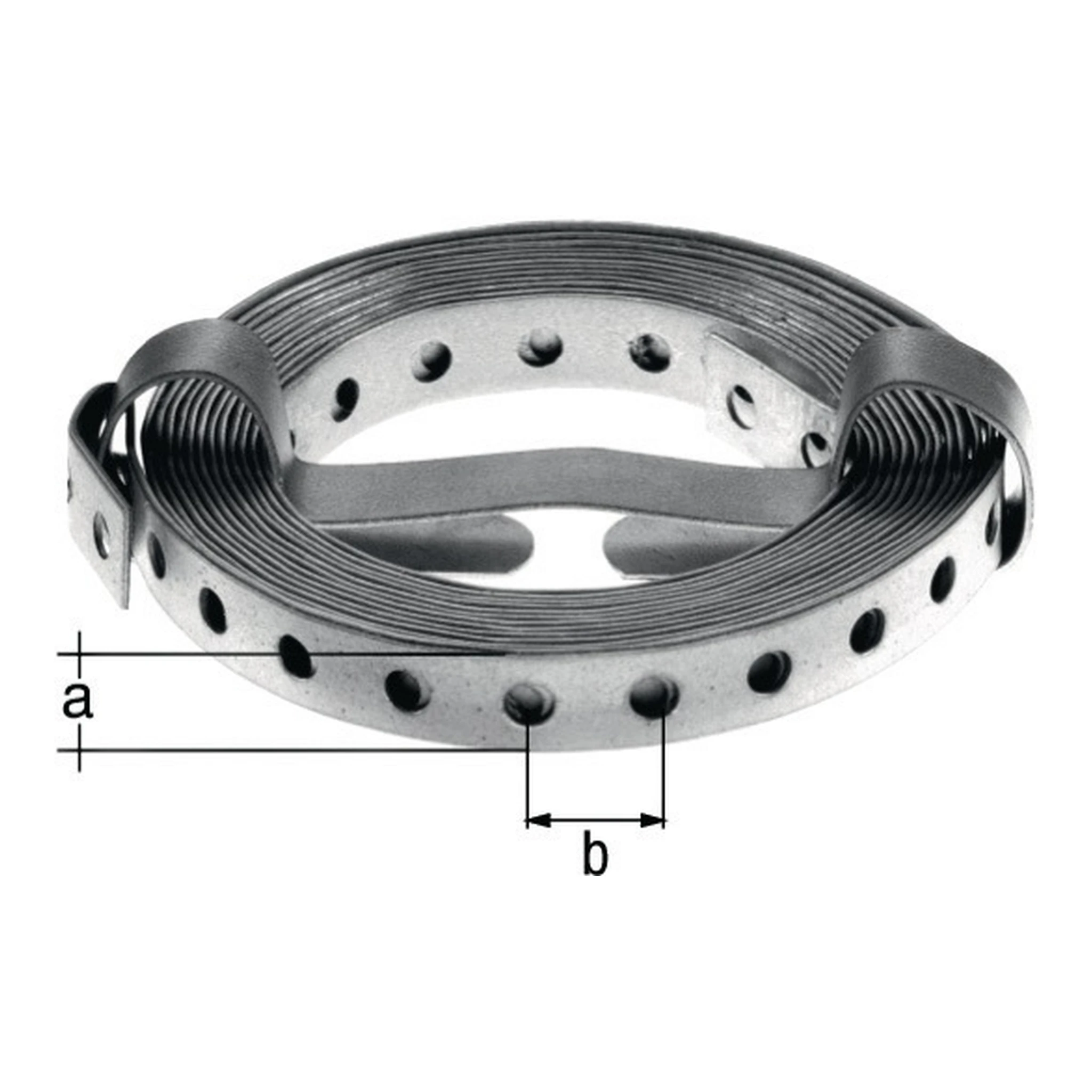 GAH | Lochband | Band-B20 x 1mm Länge 10 m sendzimirverzinkt
