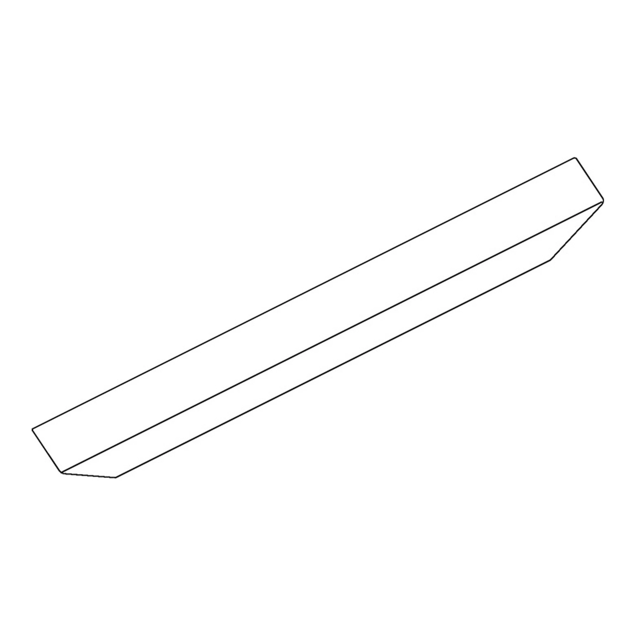 GEZE | Abdeckprofil OL 90 | weiß Länge 3000 mm