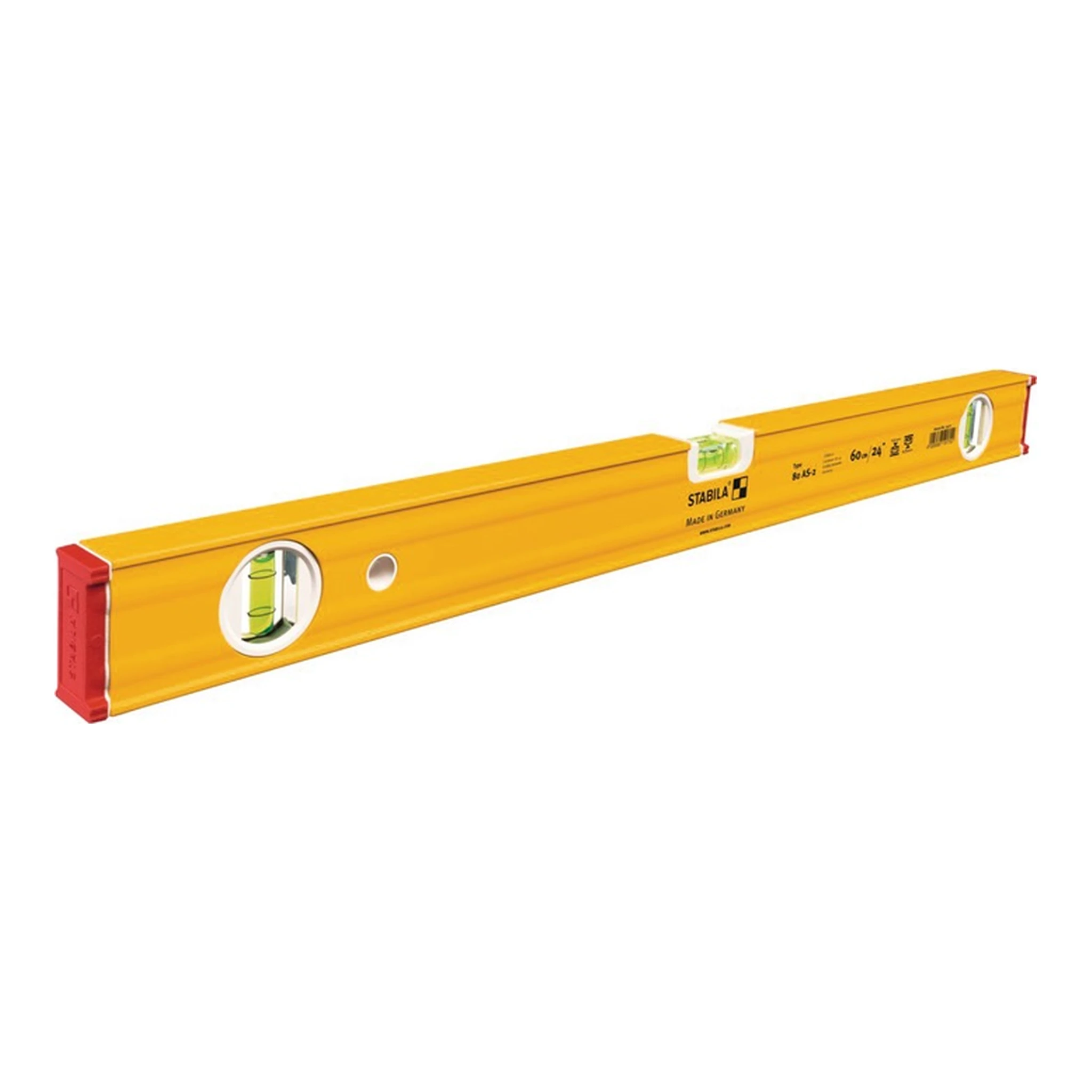 STABILA | Wasserwaage 80 AS-2 | 100 cm Aluminium gelb