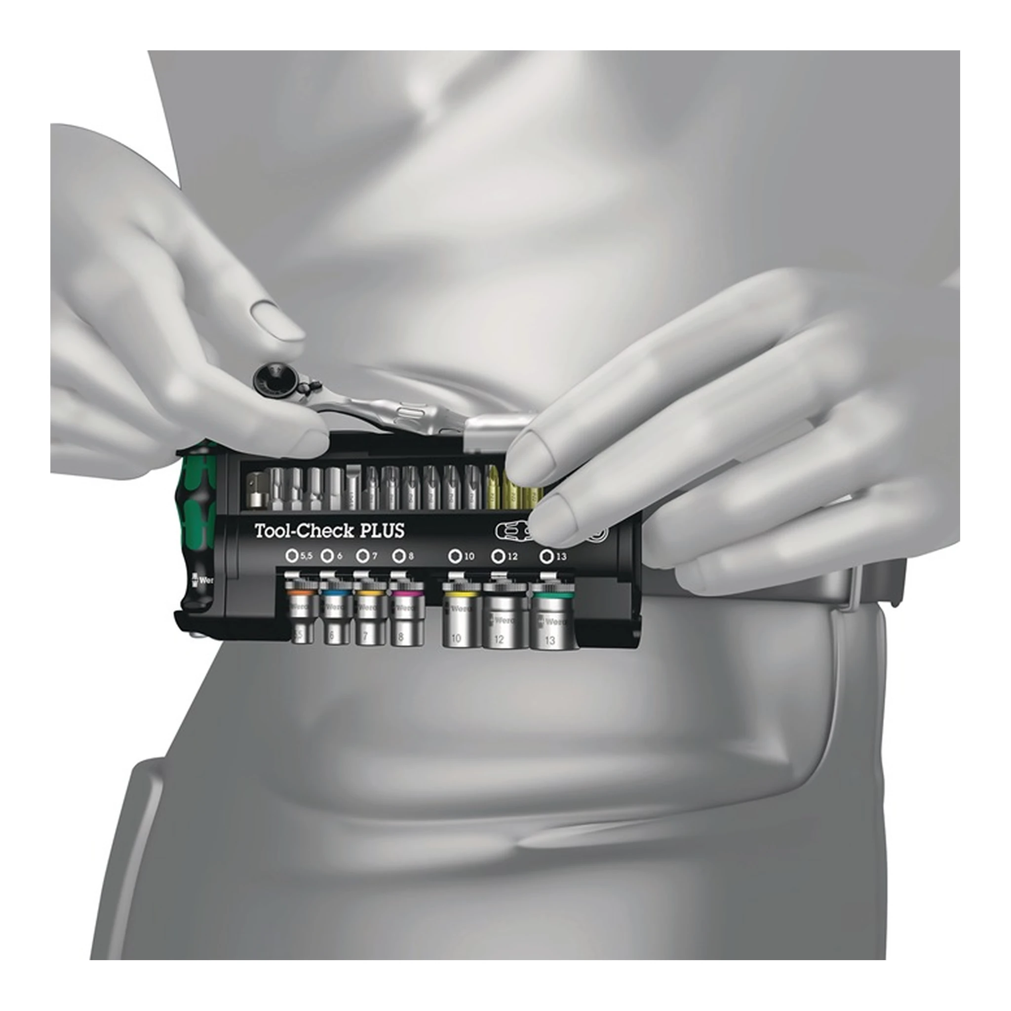 WERA | Bitsortiment BC 30 Zyklop Mini 1 | 30-teilig PH/PZD/T/Schlitz/6KT./Bitknarre – Bild 2